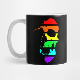 Neon Rainbow Skull Mug